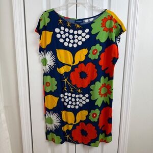 Marimekko for Target Dress Kukkatori floral print tunic dress Size Medium Artsy